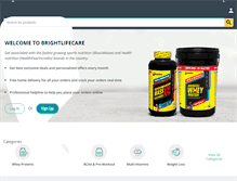 Tablet Screenshot of brightlifecare.com